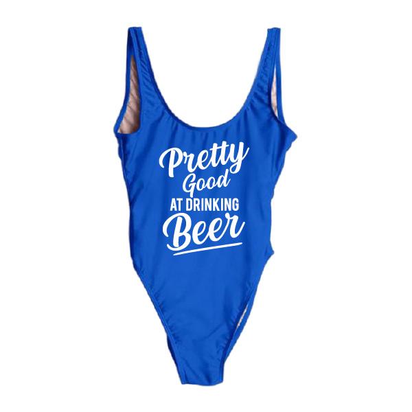 RAVESUITS Classic One Piece XS / Royal Blue Pretty Good At Drinking Beer One Piece