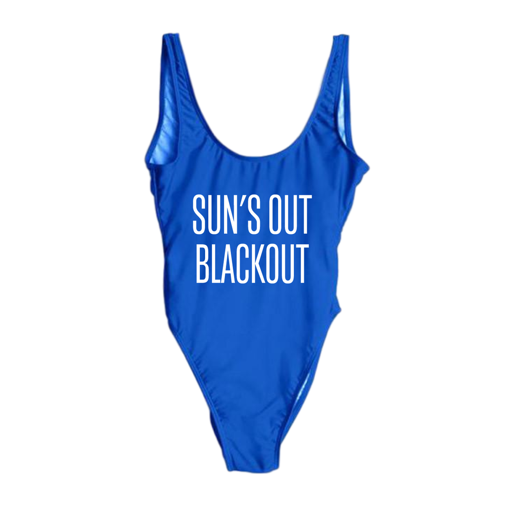 RAVESUITS Classic One Piece XS / Royal Blue Sun's Out Blackout One Piece