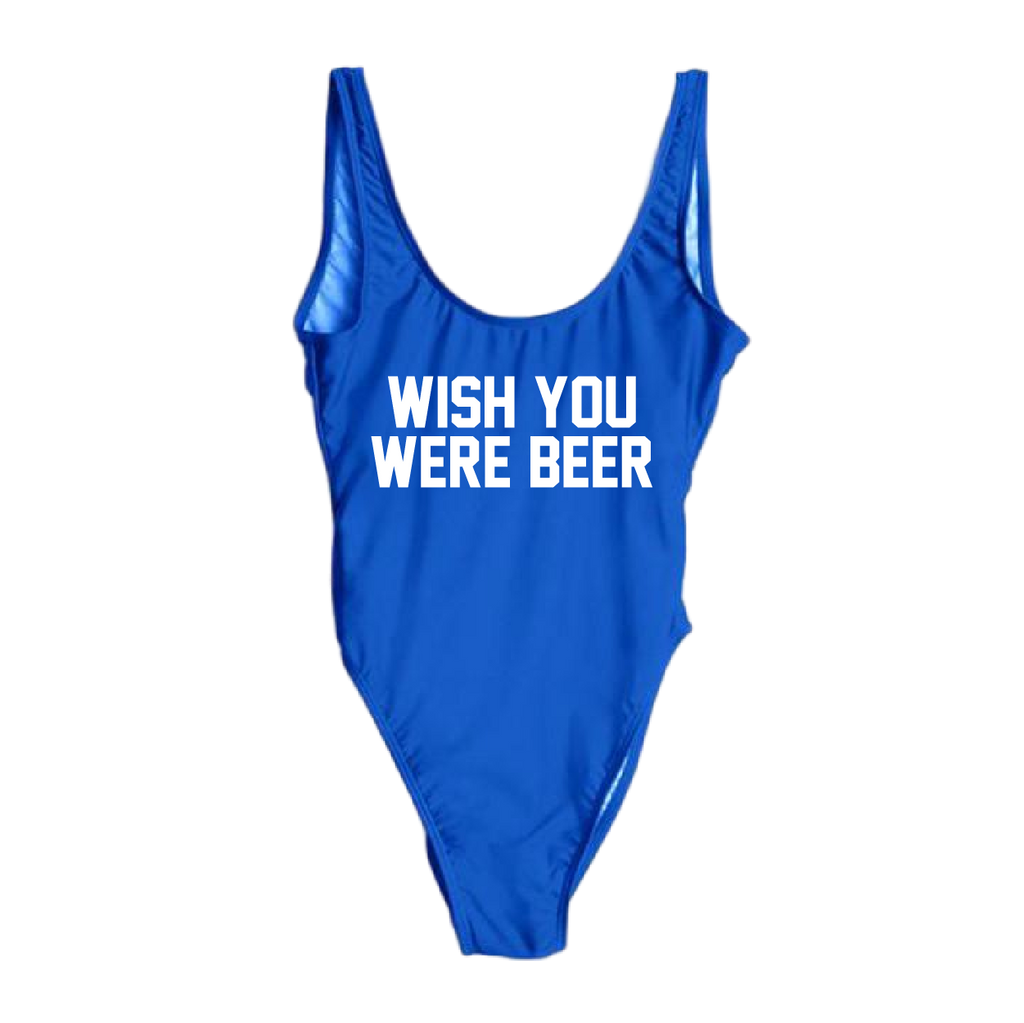RAVESUITS Classic One Piece XS / Royal Blue Wish You Were Beer One Piece