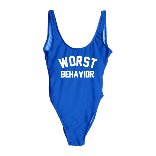 RAVESUITS Classic One Piece XS / Royal Blue Worst Behavior One Piece