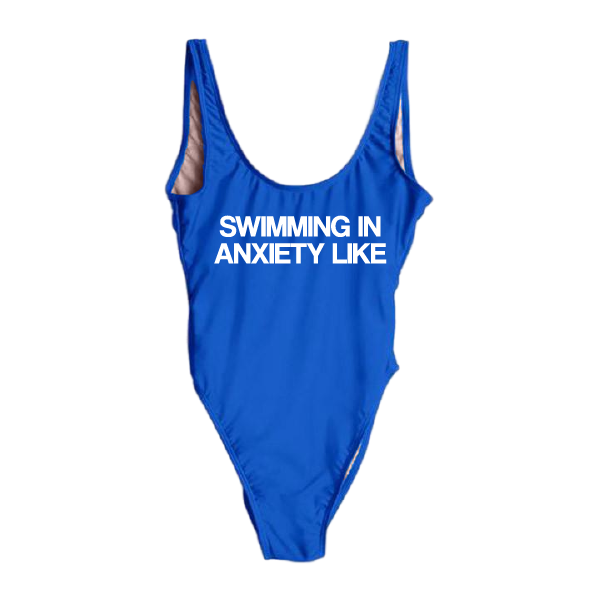 RAVESUITS Classic One Piece XS / Royal Swimming In Anxiety Like