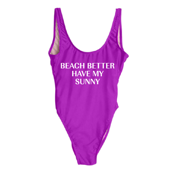 RAVESUITS Classic One Piece XS / Violet (Temporarily darker than pictured.) Beach Better Have My Sunny