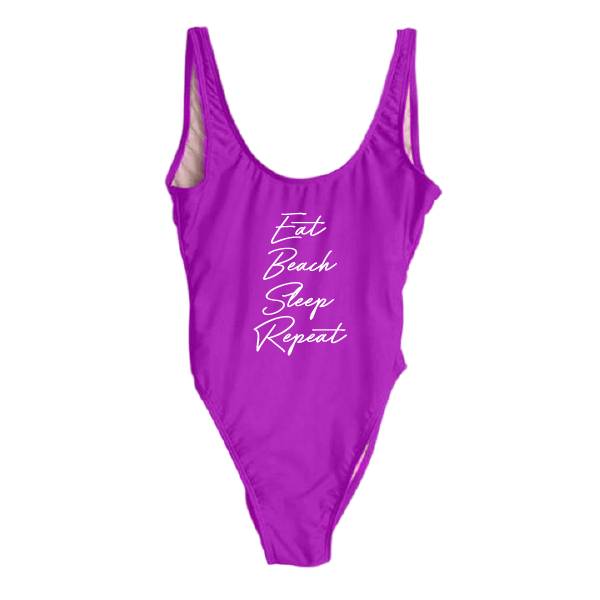 RAVESUITS Classic One Piece XS / Violet (Temporarily darker than pictured.) Eat Beach Sleep Repeat