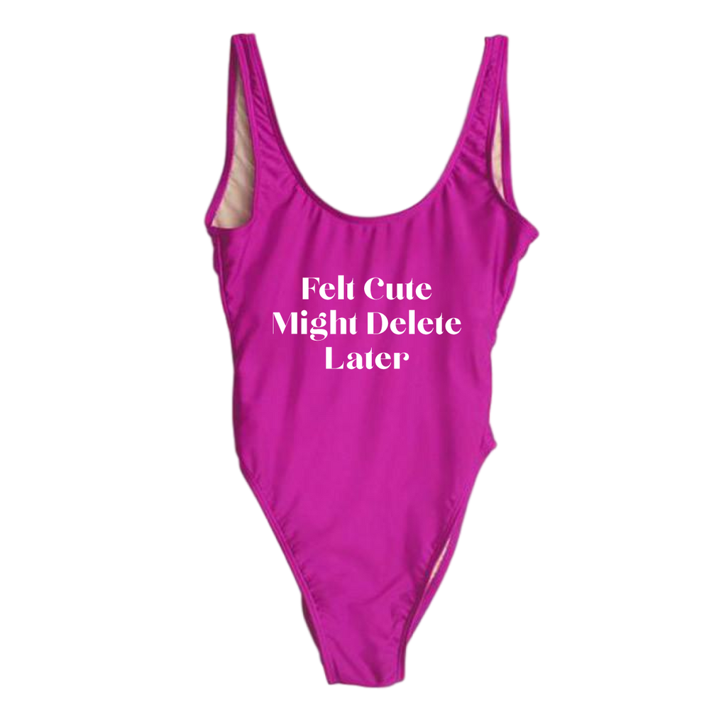 RAVESUITS Classic One Piece XS / Violet (Temporarily darker than pictured.) Felt Cute Might Delete Later One Piece