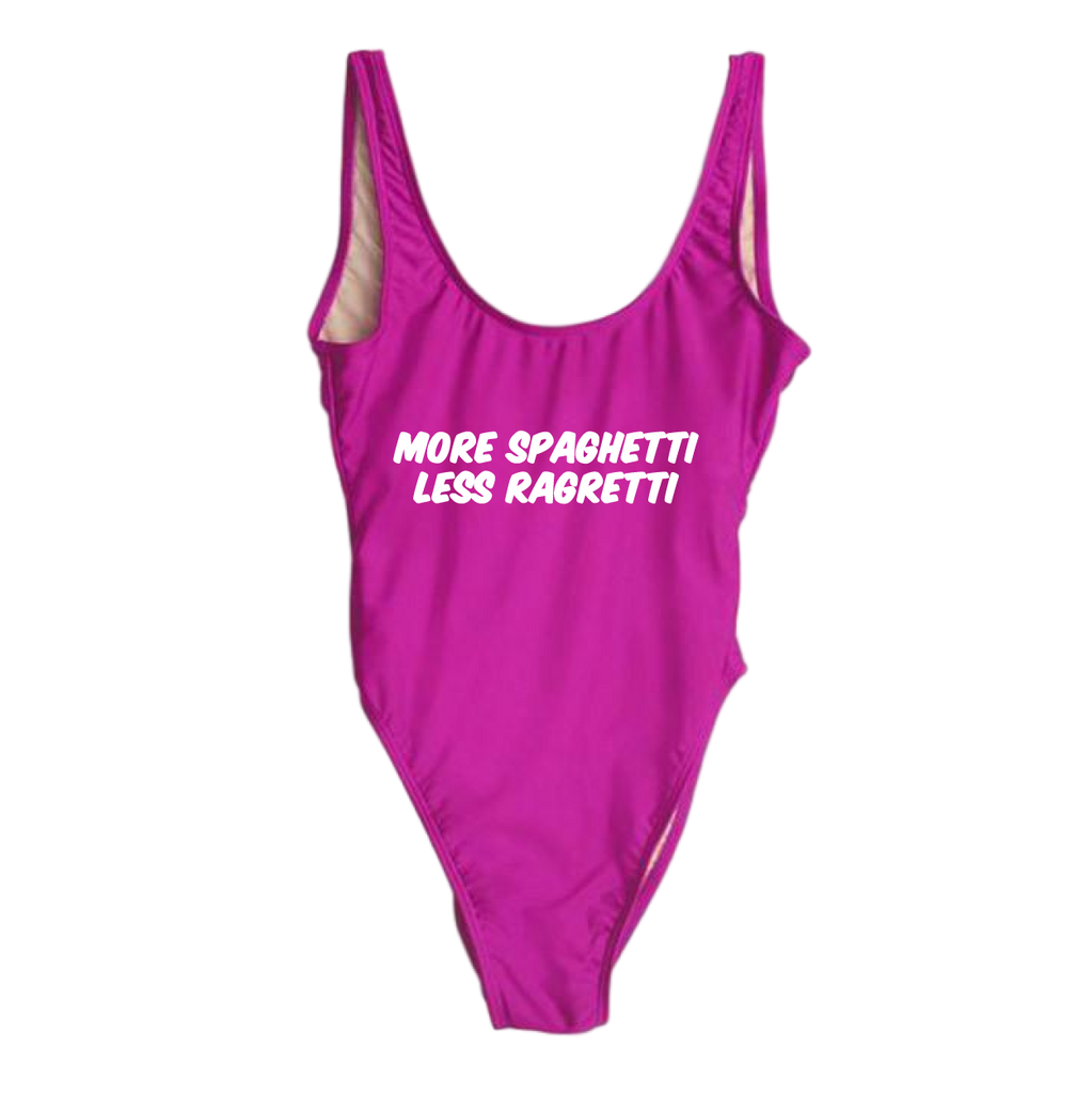 RAVESUITS Classic One Piece XS / Violet (Temporarily darker than pictured.) More Spaghetti Less Ragretti One Piece
