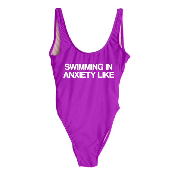 RAVESUITS Classic One Piece XS / Violet (Temporarily darker than pictured.) Swimming In Anxiety Like