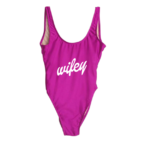 RAVESUITS Classic One Piece XS / Violet (Temporarily darker than pictured.) Wifey [Dollie Font] One Piece