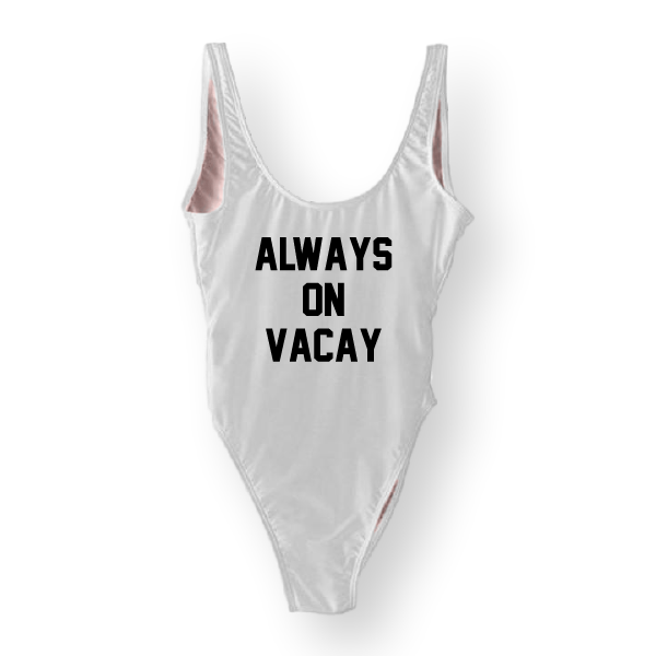 RAVESUITS Classic One Piece XS / White Always On Vacay One Piece