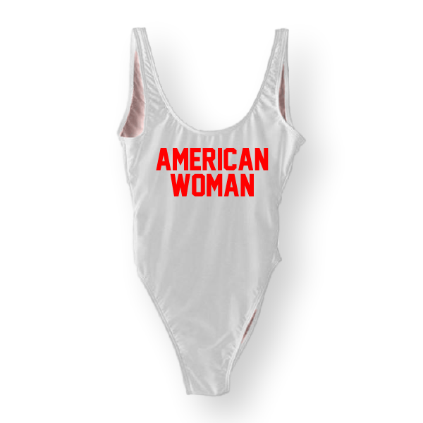 RAVESUITS Classic One Piece XS / White American Woman One Piece [4TH OF JULY]