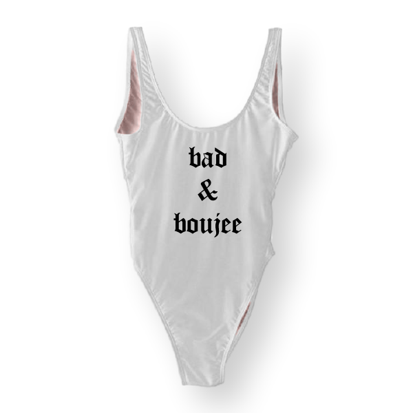 RAVESUITS Classic One Piece XS / White Bad & Boujee One Piece