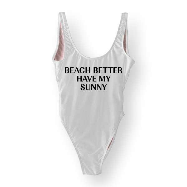 RAVESUITS Classic One Piece XS / White Beach Better Have My Sunny