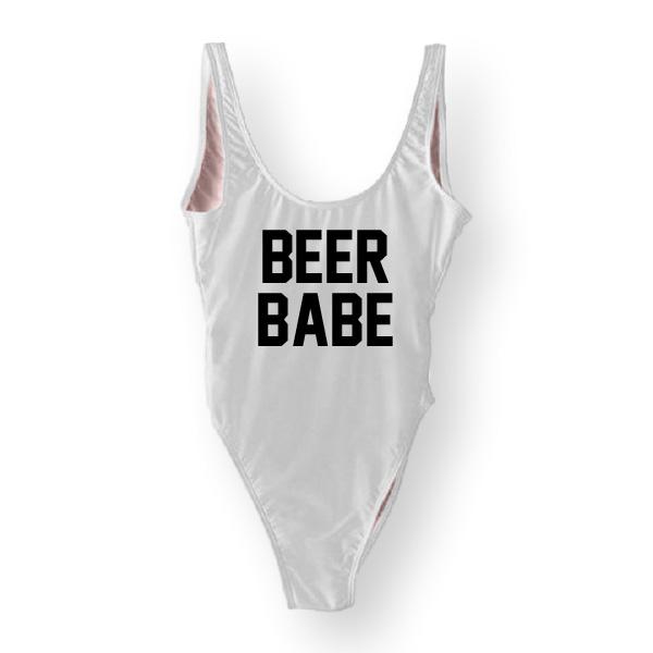 RAVESUITS Classic One Piece XS / White Beer Babe One Piece