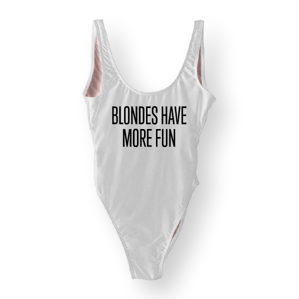 RAVESUITS Classic One Piece XS / White Blondes Have More Fun One Piece