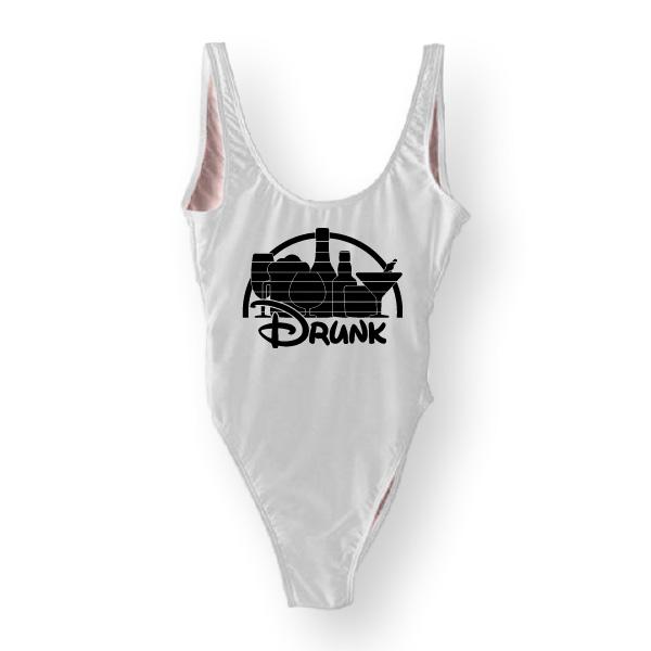 RAVESUITS Classic One Piece XS / White Drunk One Piece