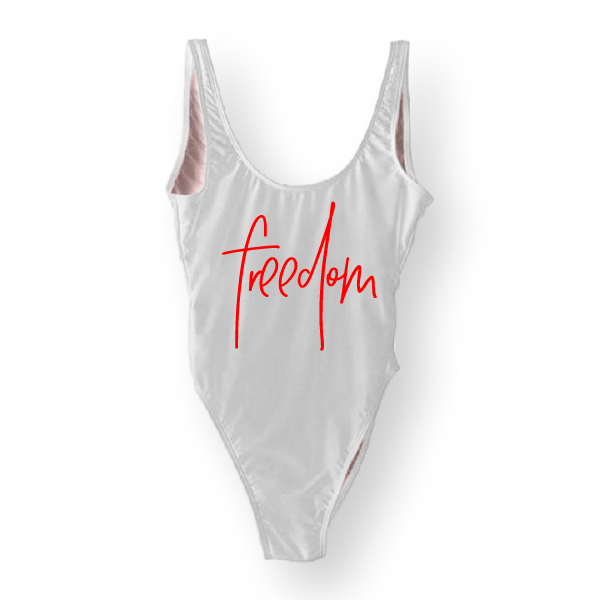 RAVESUITS Classic One Piece XS / White Freedom One Piece [4TH OF JULY]