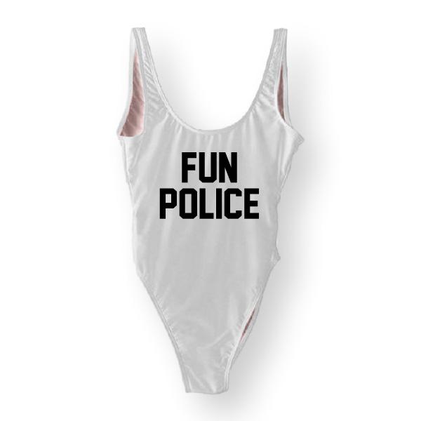 RAVESUITS Classic One Piece XS / White Fun Police One Piece