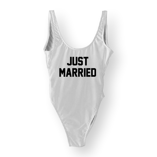 RAVESUITS XS / White Just Married One Piece