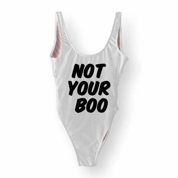 RAVESUITS Classic One Piece XS / White Not Your Boo One Piece [HALLOWEEN]