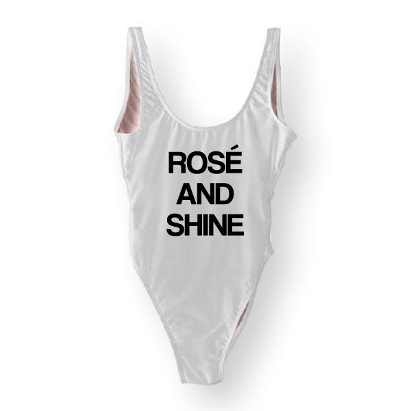 RAVESUITS Classic One Piece XS / White Rosé And Shine One Piece