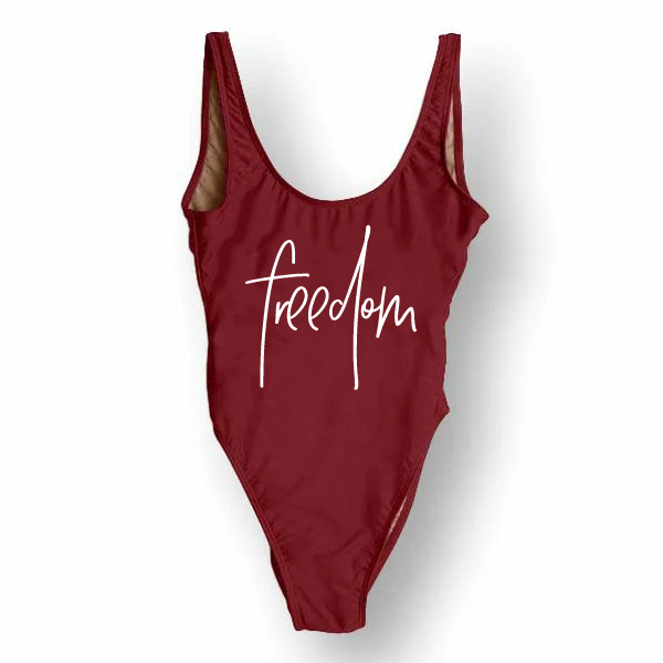 RAVESUITS Classic One Piece XS / Wine Red Freedom One Piece [4TH OF JULY]