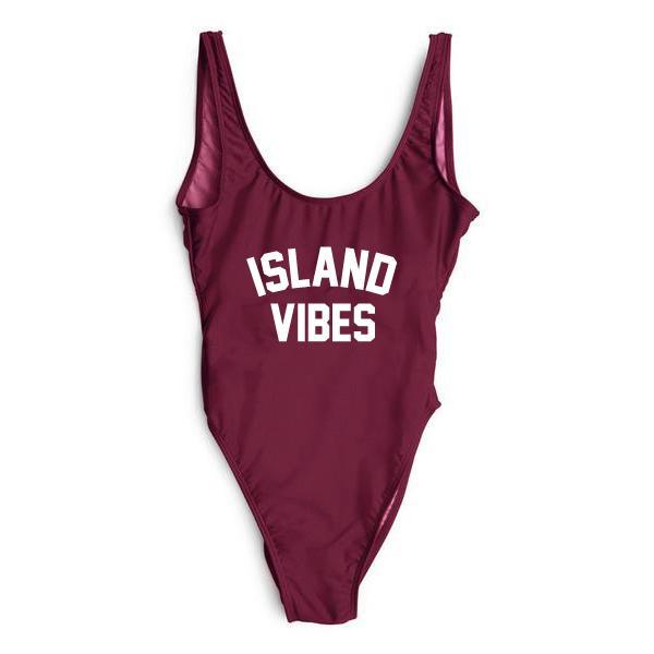 RAVESUITS Classic One Piece XS / Wine Red Island Vibes One Piece