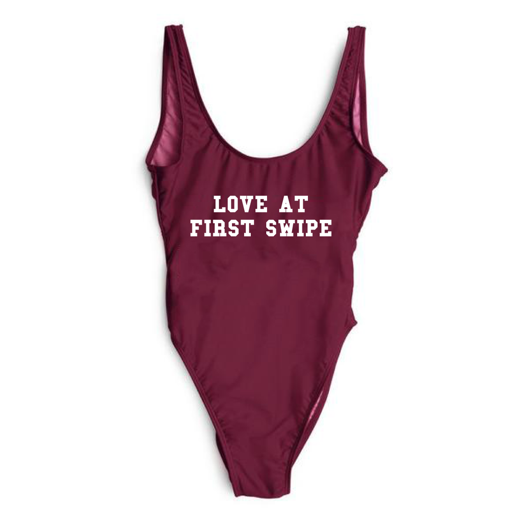 RAVESUITS Classic One Piece XS / Wine Red Love At First Swipe One Piece