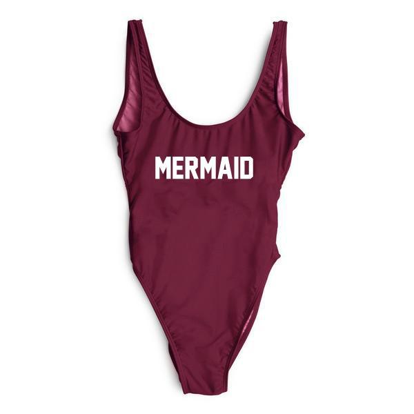 RAVESUITS Classic One Piece XS / Wine Red Mermaid One Piece
