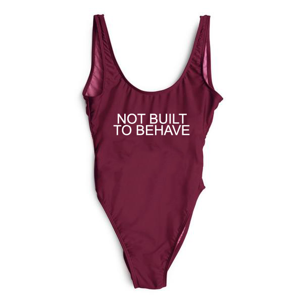 RAVESUITS Classic One Piece XS / Wine Red Not Built To Behave One Piece