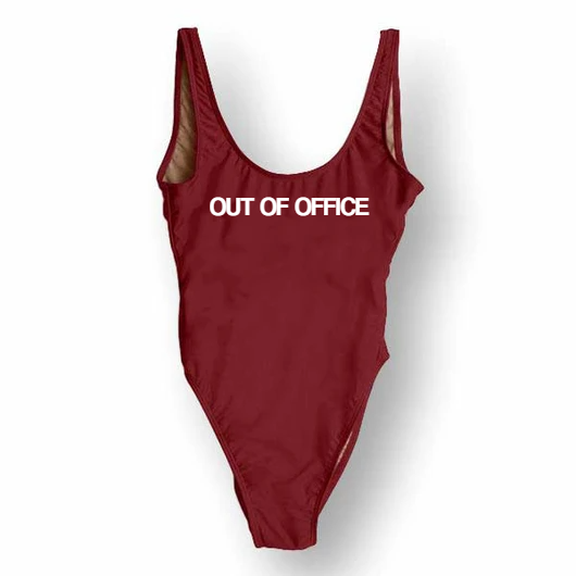 RAVESUITS Classic One Piece XS / Wine Red Out Of Office One Piece