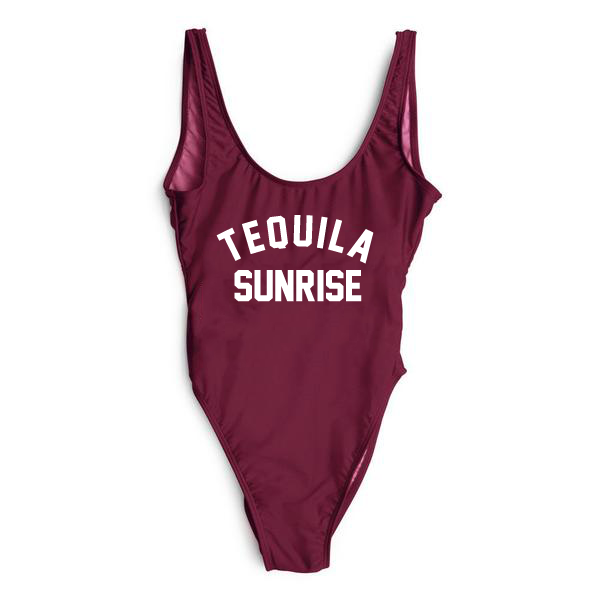 RAVESUITS Classic One Piece XS / Wine Red Tequila Sunrise One Piece