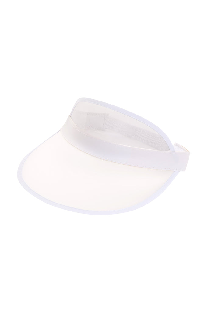 RAVESUITS Frosted White Throwin' Shade Colorful Party Visor