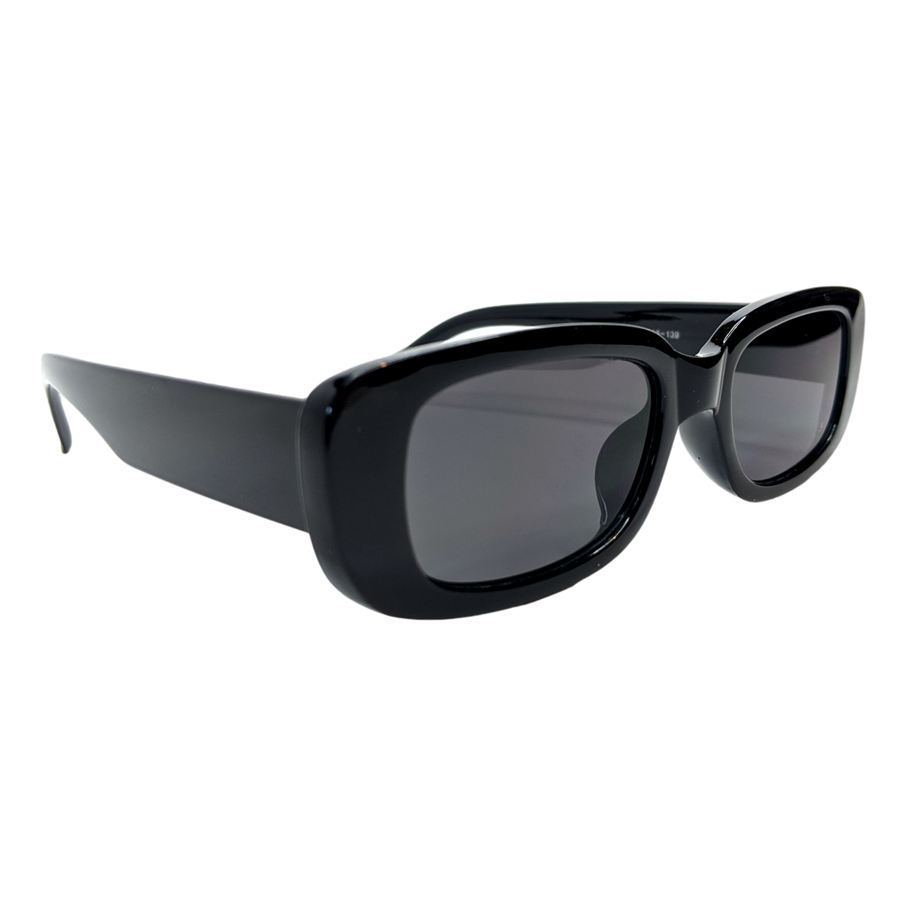 RAVESUITS Sunglasses Black Tinted Rectangle Sunglasses