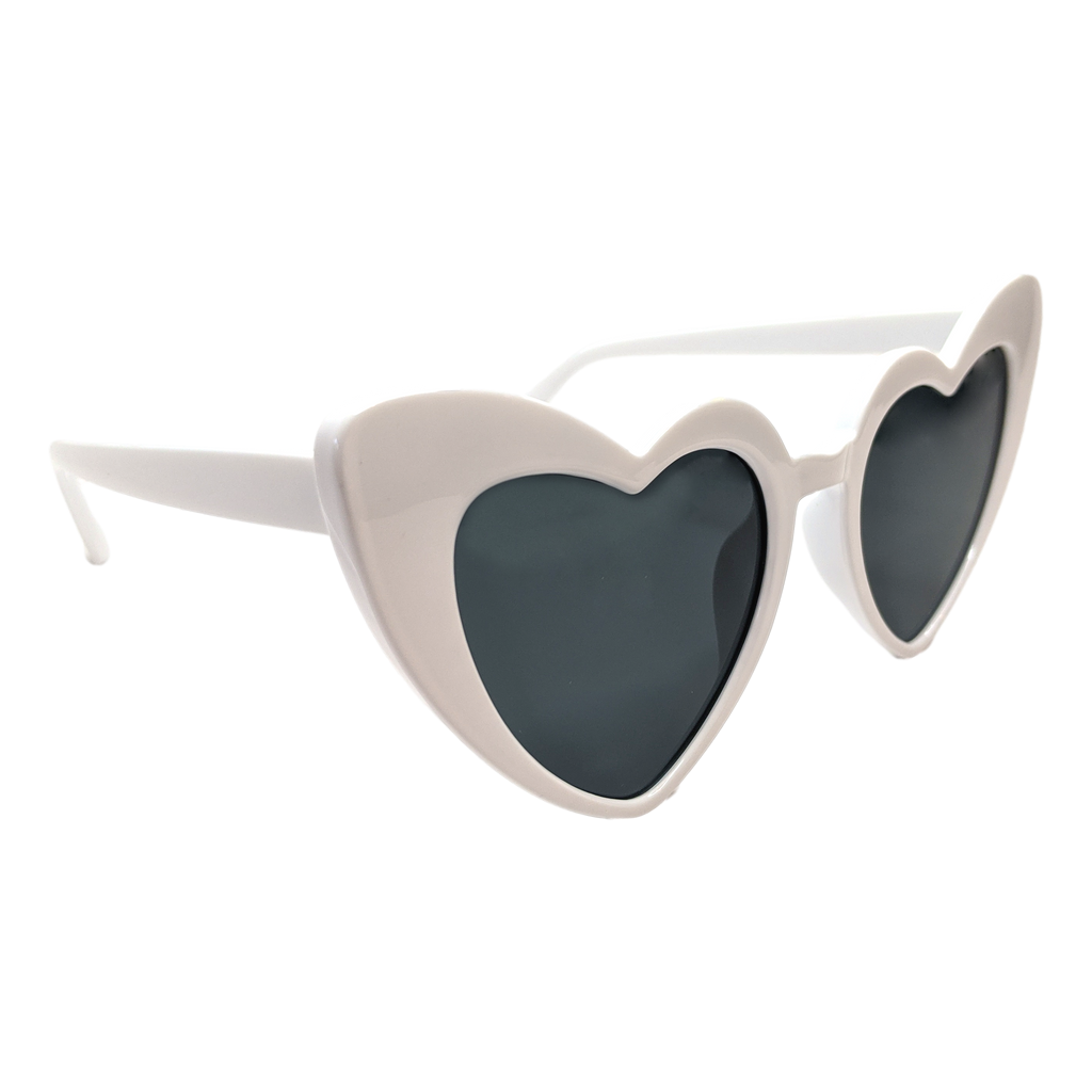 RAVESUITS Sunglasses White Heart Sunglasses